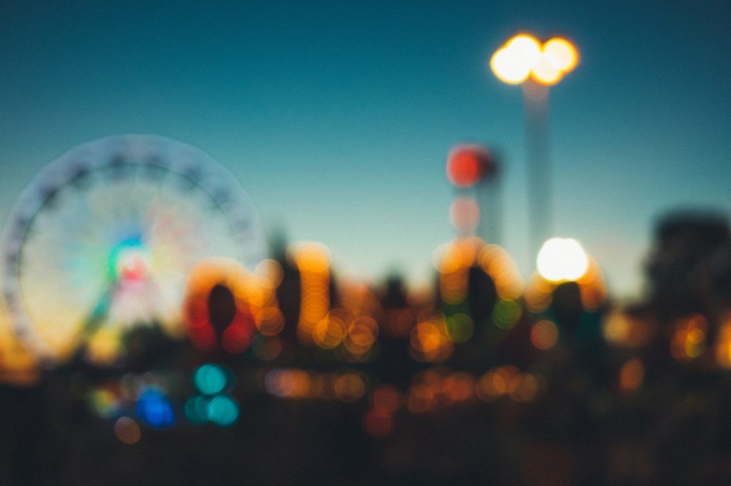 amusement park, fair, rides